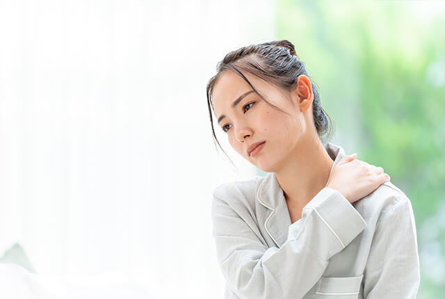 倦怠感のある女性